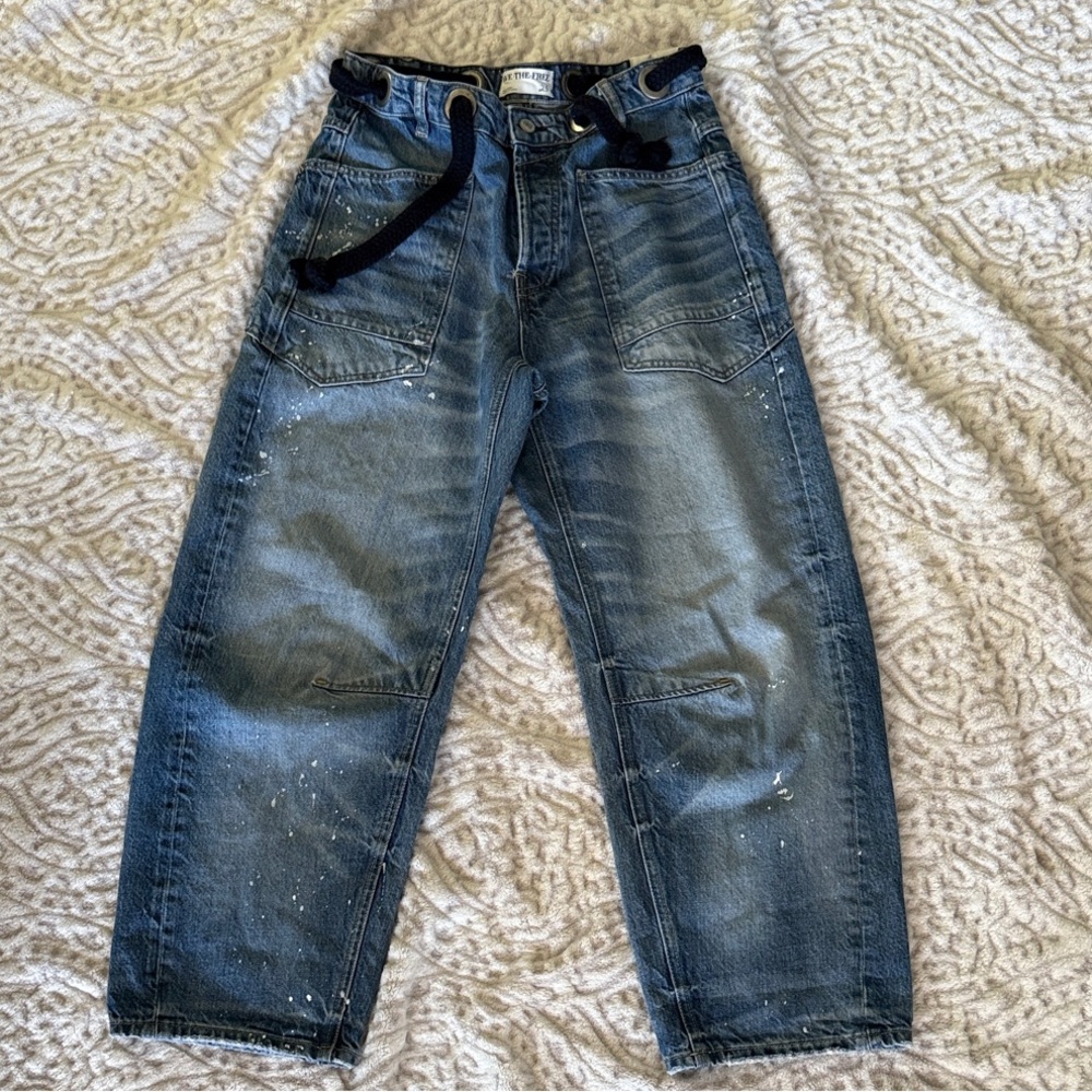 NWT We The Free Moxie Pull-On Barrel Jeans